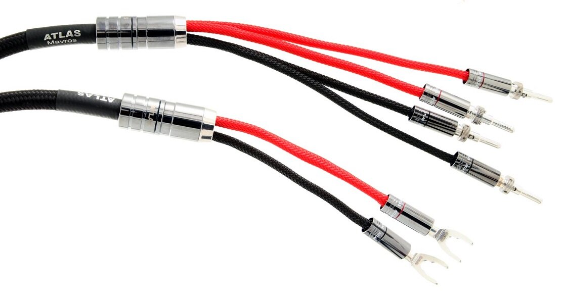 Пара акустических кабелей Atlas Mavros wired 2-4 7.0 м (Transpose Spade Silver)