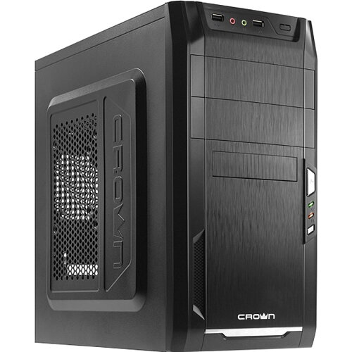 Компьютер Riwer Office 1523970 (Intel Celeron G1820 2700 МГц s1150, Intel E41759-002, H81 mATX s1150, 4 Гб DDR3 1600МГц, 500 Гб 7200 rpm, 120 Гб SSD, Intel HD Graphics, Без привода, ОС не установлена, CROWN mATX CMC-400 Black, БП 400 Вт)