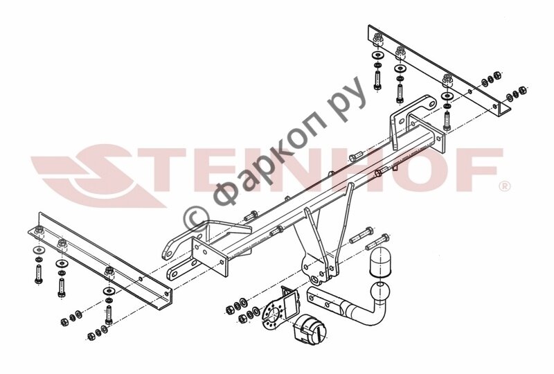 Фаркоп Steinhof для Subaru Legacy Outback 2009-2015