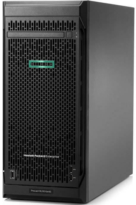 Сервер Tower HPE ProLiant ML110 Gen10 Intel Xeon Bronze-3206R(1.9GHz) 11MB 16GB DDR4-2666 RDIMM 4-3.5quot; SAS,SATA iLO Standard 1x550Вт P21439-421