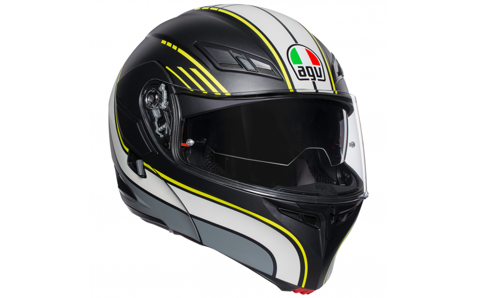 Шлем AGV Compact Boston Matt Black/Gray/Yellow S