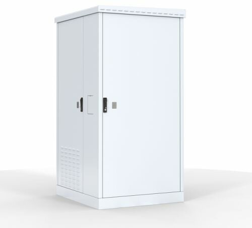 Шкаф напольный 19, 18U ЦМО ШТВ-2-18.10.9-43А3 уличный всепогодный, (Ш1000 × Г900) с электроотсеком, три двери