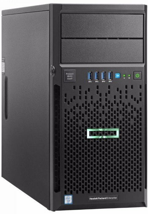 Сервер Tower HPE ProLiant ML30 Gen10 Intel Xeon E-2224(3.4GHz) 8MB 16GB DDR4-2666 UDIMM 4-3.5quot; SATA iLO Standard 1x350Вт P16928-421