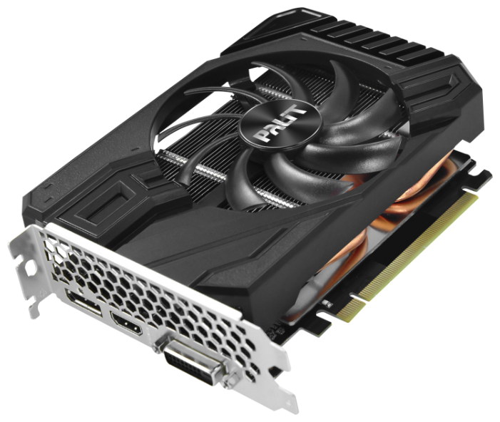 Видеокарта Palit GeForce GTX 1660 1530MHz PCI-E 3.0 6144MB 8000MHz 192 bit DVI HDMI HDCP StormX OC