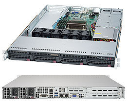 Серверная платформа Supermicro Superserver SYS-5019S-WR, Single SKT, WIO, C236 chipset, 4 x DIMMs, 4 x 3.5quot; hot swap SATA3 bays, 2 x 1GbE, shared IPMI, 500W RPS