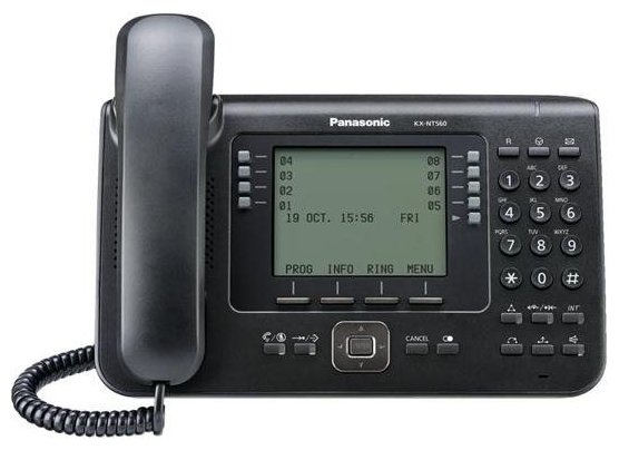VoIP-телефон Panasonic KX-NT560 черный