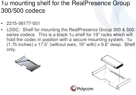 Монтажная полка Polycom (2215-06177-001)