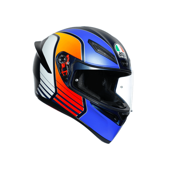 Мотошлем AGV K1 power matt dark dark blue/orange/white L