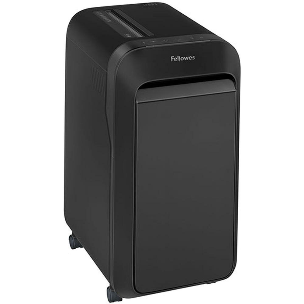 Шредер Fellowes PowerShred LX221 черный (секр.P-5)/перекрестный/20лист./30лтр./скрепки/скобы/пл.карты