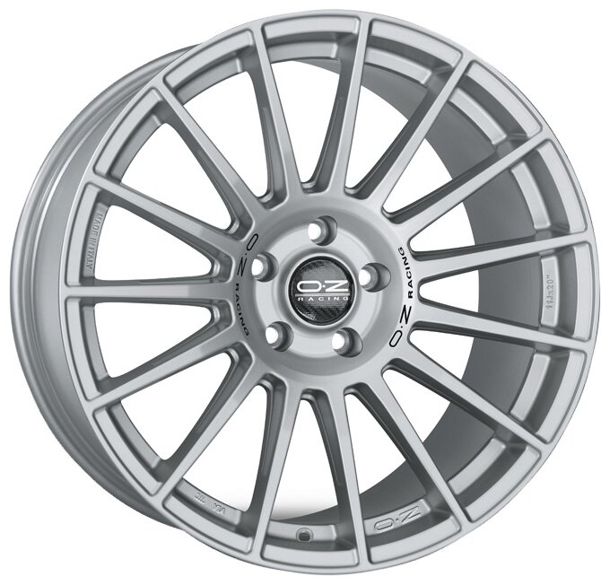 Колесный диск OZ Racing Superturismo Dakar 11/21 5*130 ET60 DIA71.56 Matt Race Silver Black Lettering