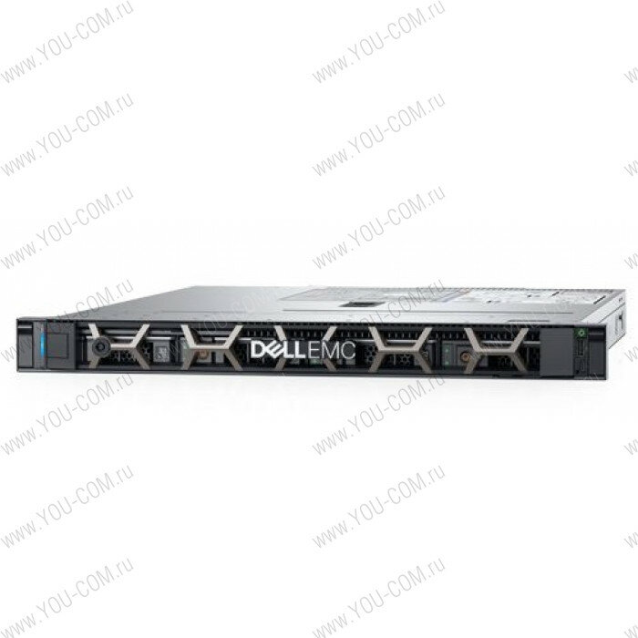 DELL PowerEdge R340 1U/ 4LFF/ E-2124 (4c, 3.3 GHz, 71W)/ 1x8GB UDIMM ECC/ PERC SoftWare/ 1x1 TB SATA/ 2xGE/ 1x350W/ iDRAC9 Exp/ DVDRW/ Bezel / Static Rails/ noCMA/ 3YBWNBD