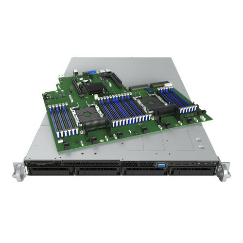 Сервер 1U, 2 x Socket 3647, Xeon SP, Intel C624, 24xDDR4 ECC REG DIMMs 2133/2400/2666 MHz, 2 х 10-Gbe, 8xHS HDD 2,5quot; SATA/SAS/NVMe, 2xPCI-E x16+IOM Conn+RM Conn, OCP support, 1x1100 Wt (1+0), no rails, no RMM R1208WFTYS 975886