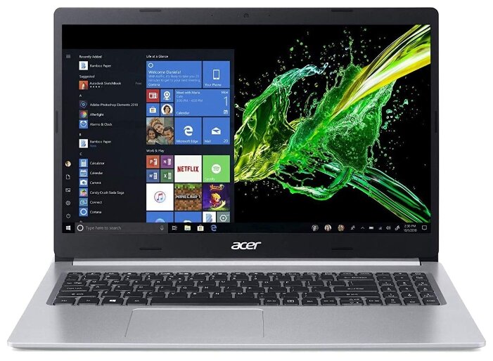 Ноутбук Acer Aspire 5 A515-55-34Y4 (Intel Core i3 1005G1 1200MHz/15.6quot;/1920x1080/4GB/512GB SSD/DVD нет/Intel UHD Graphics/Wi-Fi/Bluetooth/Windows 10 Home)