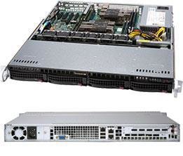 Серверная платформа Supermicro SuperServer 1U 6019P-MT noCPU (2) Scalable / TDP 70-140W / no DIMM (8) / Sataraid HDD (4) LFF / 2xGbE / 1xFH, M2 / 1x500W