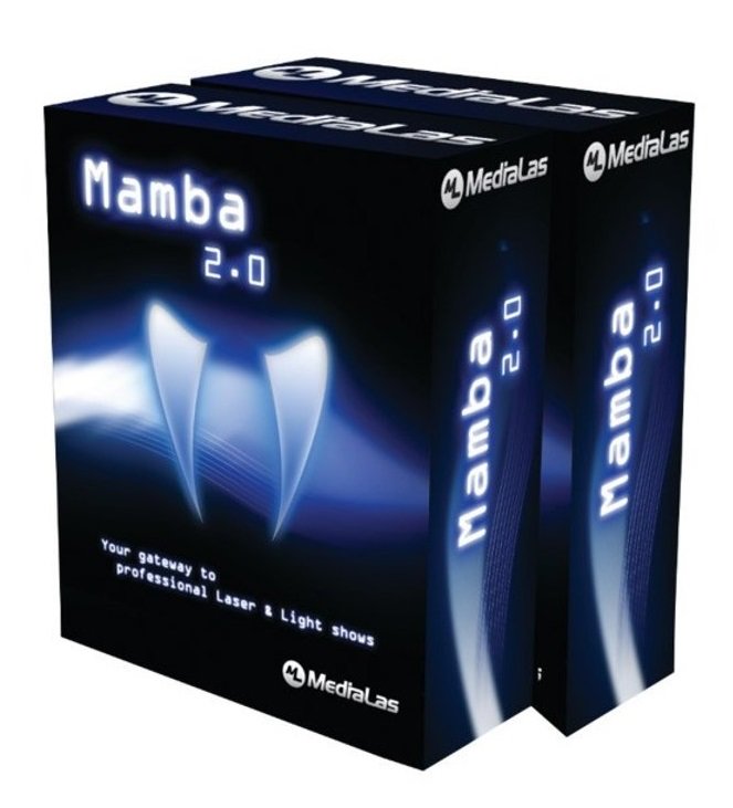 MEDIALAS Mamba 2.0 Pack Русифицированный программный пакет версии 2.0 HyperPort. управление сканирующей системой до 100,000 pps, выход ILDA, подключение 1 физического проектора (опционально до 4 физических проекторов через Medialas Splitter)