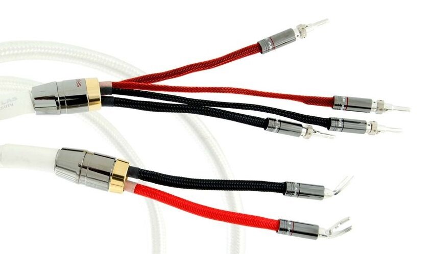 Пара акустических кабелей Atlas Asimi Silver wired 2x2 5.0 м (Transpose Spade Gold)