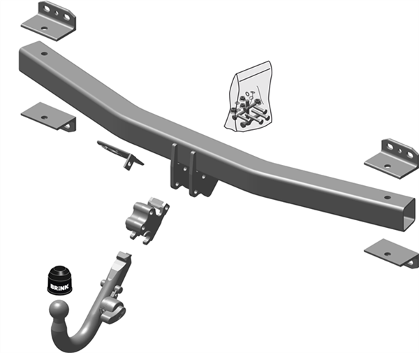 Фаркоп Brink для VW Touareg 2002-2010 съемное крепление BMA