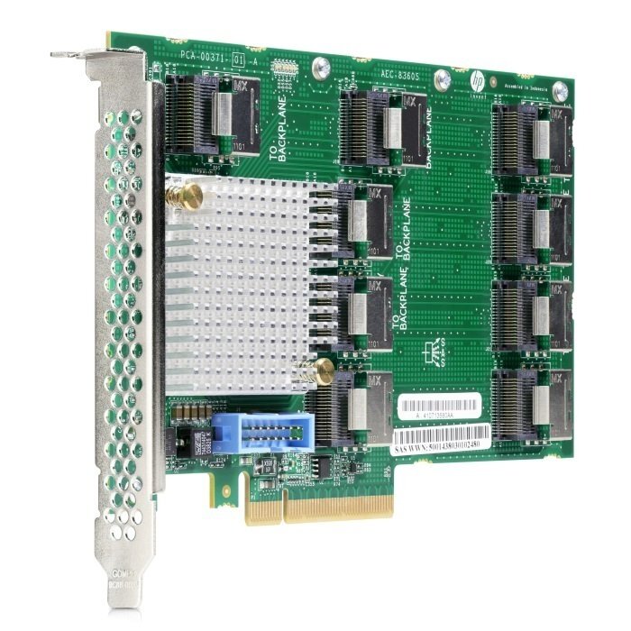 Контроллер HPE DL38X Gen10 12Gb SAS Expander Card Kit with Cables (870549-B21)