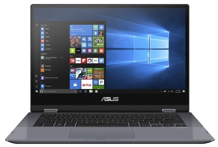 Ноутбук ASUS VivoBook Flip 14 TP412UA-EC206RA (Intel Pentium 4415U 2300MHz/14quot;/1920x1080/4GB/128GB SSD/DVD нет/Intel HD Graphics 610/Wi-Fi/Bluetooth/Windows 10 Pro)