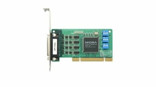 Плата MOXA CP-114UL w/o Cable 4 port RS-232/422/485, Universal PCI, 921.6Kbps, surge protectoin,low profile