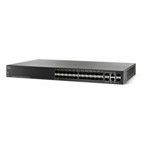 Коммутатор Cisco SB SG350-28SFP-K9-EU SG350-28SFP 28-port Gigabit Managed SFP Switch