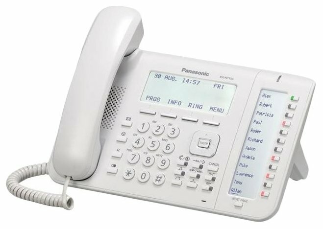 VoIP-телефон Panasonic KX-NT556 белый