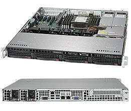 Сервер SuperMicro 1U SATA SYS-5019P-MTR