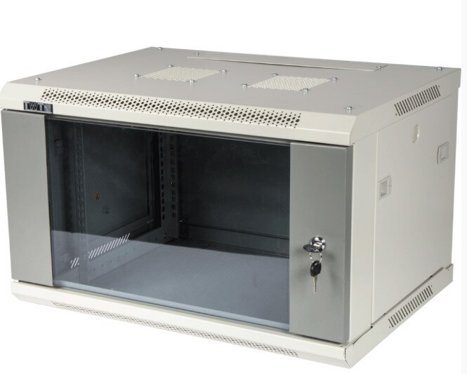 Шкаф настенный LANMASTER Pro TWT-CBWPG-27U-6x4-GY, 27U, серый