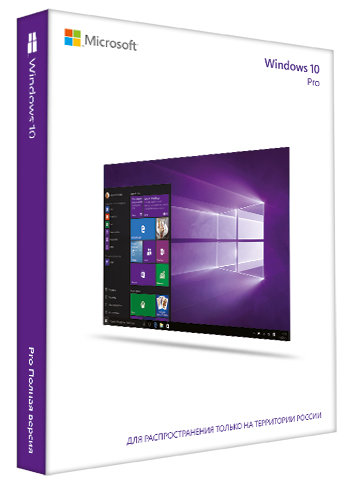 Microsoft Windows 10 Professional Win32 English Intl 1pk DSP OEI DVD