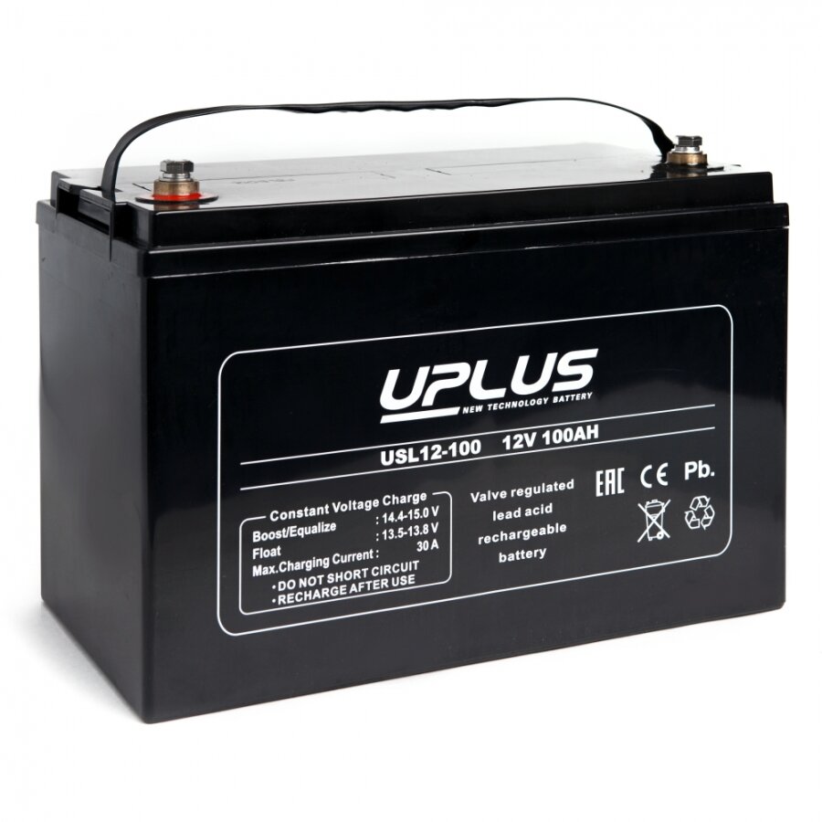 Аккумуляторная батарея Uplus LPL Series - Long Life Standby USL12-100 AGM, 12 В, 100 A/ч