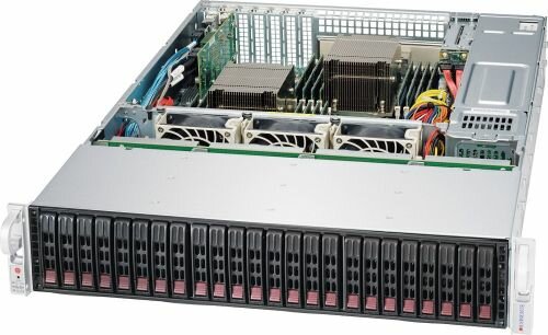 Серверная платформа 2U Supermicro SSG-2029P-ACR24L (2x3647, C622, 16xDDR4, 24x2.5quot; HS, 3008 SAS, 2x10GE, 2x1200W,Rail)