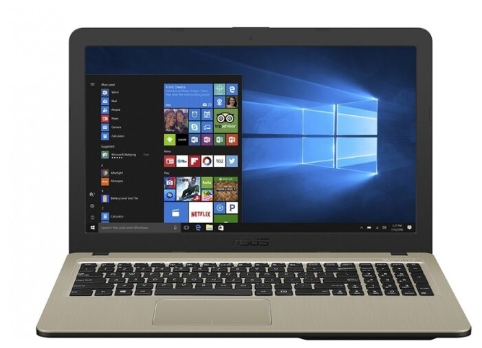 Ноутбук ASUS VivoBook X540BA-GQ386T (AMD A4 9125 2300MHz/15.6quot;/1366x768/4GB/500GB HDD/DVD нет/AMD Radeon R3/Wi-Fi/Bluetooth/Windows 10 Home)