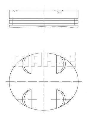 Поршень mahle knecht 0052400