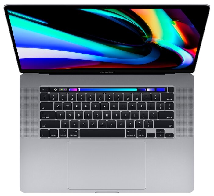 Ноутбук Apple MacBook Pro 16 with Retina display and Touch Bar Late 2019 (Intel Core i7 2600MHz/16quot;/3072x1920/16GB/512GB SSD/DVD нет/AMD Radeon Pro 5300M 4GB/Wi-Fi/Bluetooth/macOS)
