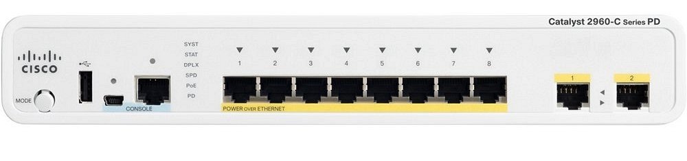 Коммутатор (switch) Cisco (WS-C2960C-8TC-S)