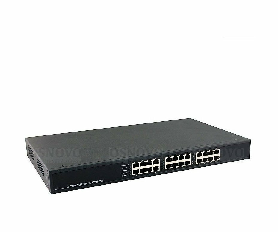 OSNOVO Midspan-12/180RGM управляемый PoE-инжектор Gigabit Ethernet на 12 портов