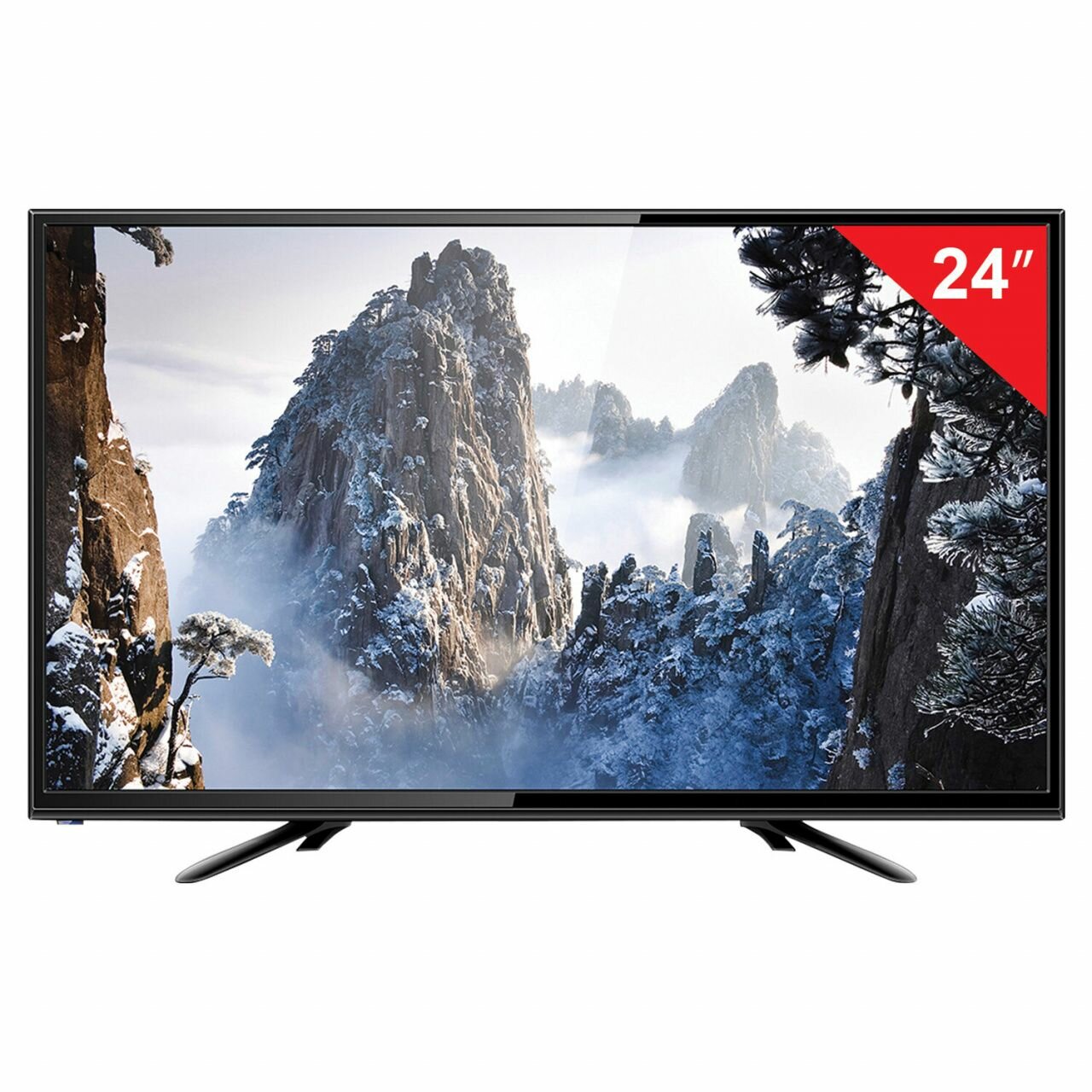 Телевизор ERISSON 24LEK80T2, 24 (60 см), 1366х768, HD, 16:9, черный