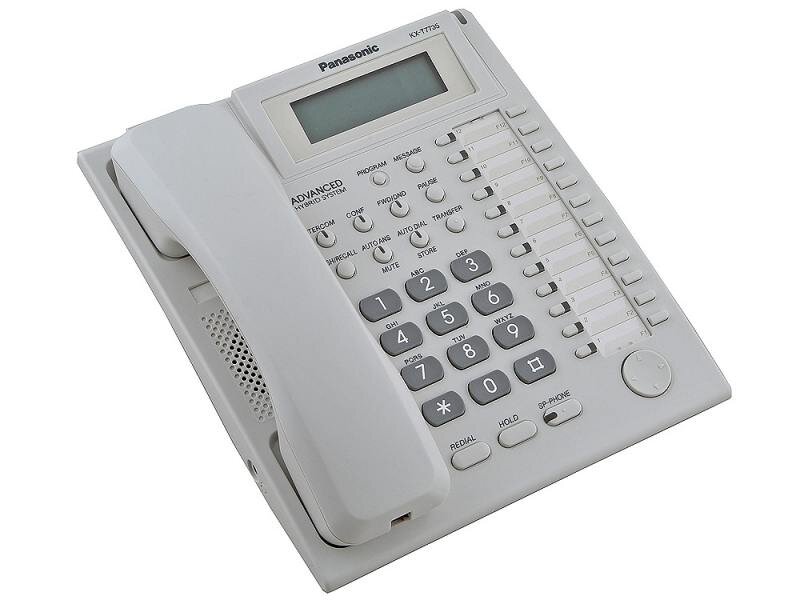 Системный телефон PANASONIC KX-T7735RU белый