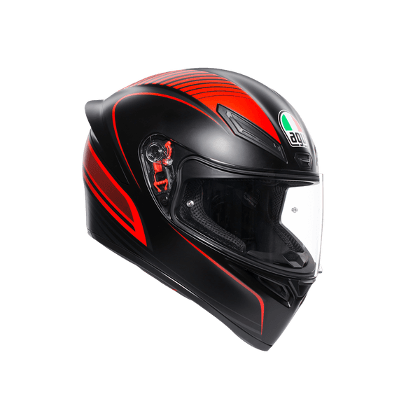 Мотошлем AGV K1 warmup matt black/red XS