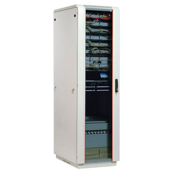 Шкаф ЦМО телекоммуникационный напольный 42U (600x600) дверь стекло ШТК-М-42.6.6-1ААА