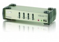 Настольный KVM Переключатель ATEN CS1734B / 4-портовый USB, VGA KVMP™-коммутатор с функцией экранного меню (2048x1536) ATEN CS1734B-A7-G
