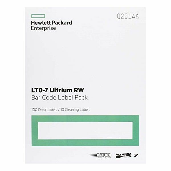 HP HPE Наклейки LTO-7 Ultrium RW Bar Code Pack Q2014A