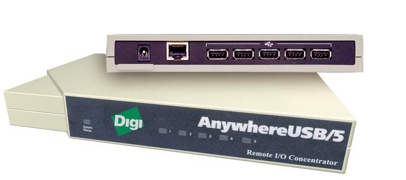 Концентратор USB over IP Digi AnywhereUSB/5 AW-USB-5M