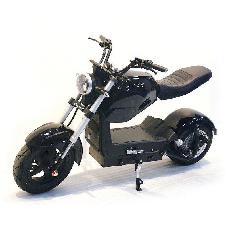 Электроскутер Citycoco Harley PRINCE 2000W 60В 20Ah (Цвет-черный)