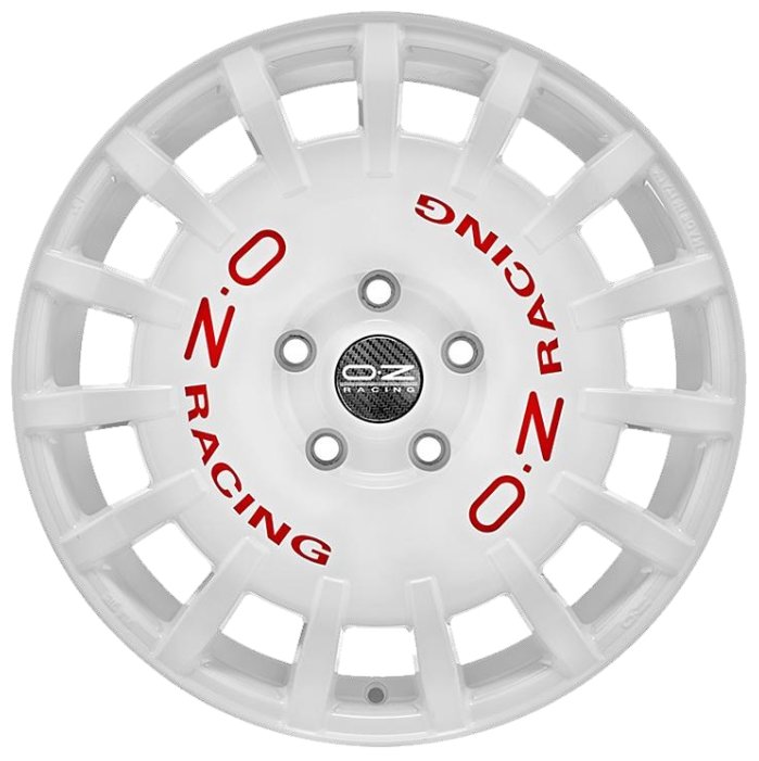 Колесный диск OZ Racing Rally Racing 8x17/5x100 D68 ET48 Race White + Red Lettering