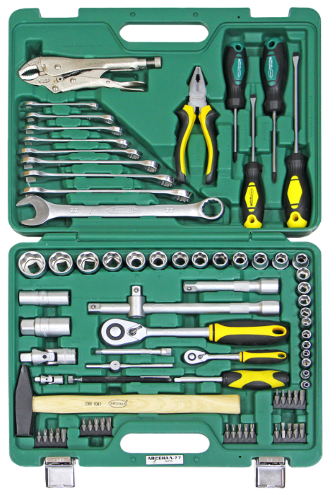 Набор автомобильных инструментов Арсенал C1412L77 (77 предм.)