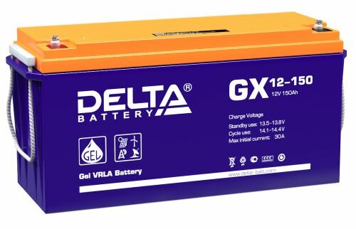 Батарея Delta GX 12-150 12Вт, 150Ач, 482/170/240