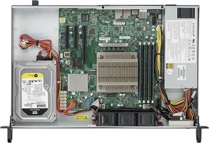 Серверная платформа Supermicro Server Platform 1U SYS-5019S-L Single H4 (LGA 1151) , 1x 3.5quot; Fixed drive bay or 2x 2.5quot; drive option, Dual port GbE LAN, 200W PS