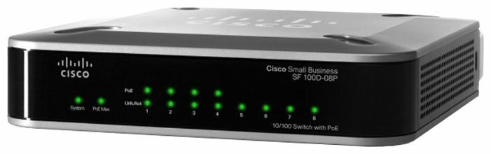 Коммутатор Cisco SF100D-08P