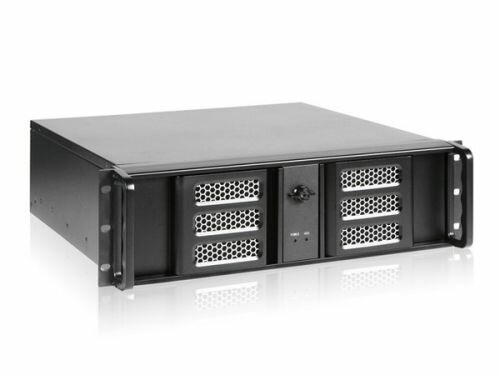 Корпус серверный 3U Procase PA339-B-0 Rack server case, полностью алюминевый, черный, без блока питания, глубина 390мм, MB 9.6quot;x9.6